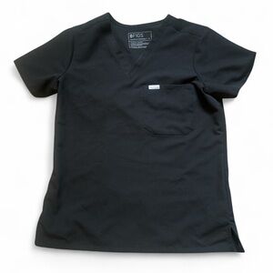 Figs black scrub top